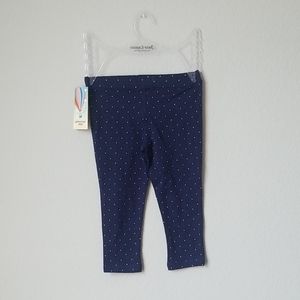 copper key blue polka dot leggings .